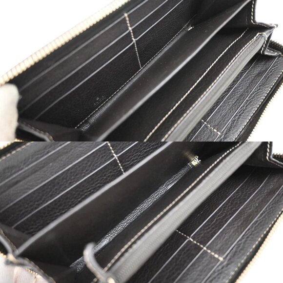 GUCCI Logo Guccissima GG Pattern Long Zipper Wallet Leather Brown 67EF918 - Picture 9 of 13